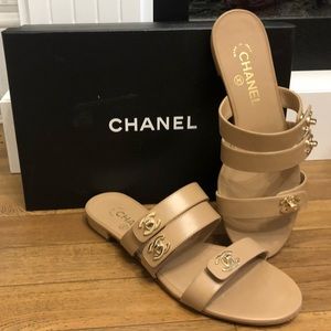 Chanel Turnlock Sandals
